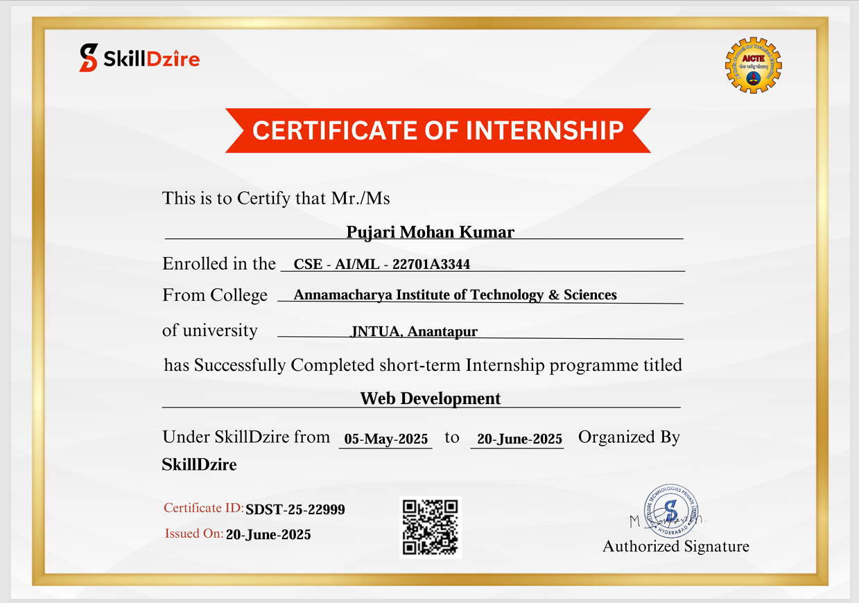 Web Development Certificate